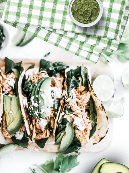 Chicken Tacos with Avocado Salsa