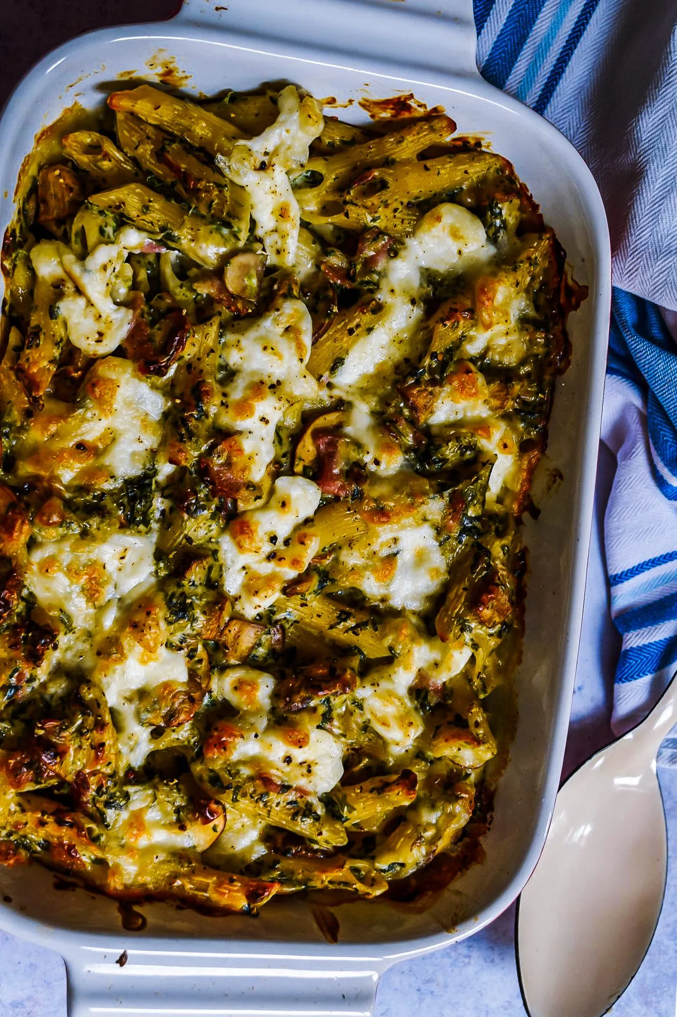 Creamy Mushroom and Spinach Pasta Recipe
