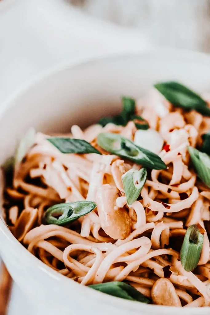 Spicy Thai Peanut Chicken Noodles