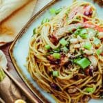 Spicy Thai Peanut Chicken Noodles