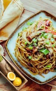 Spicy Thai Peanut Chicken Noodles