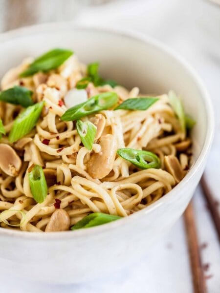 Spicy Thai Peanut Chicken Noodles