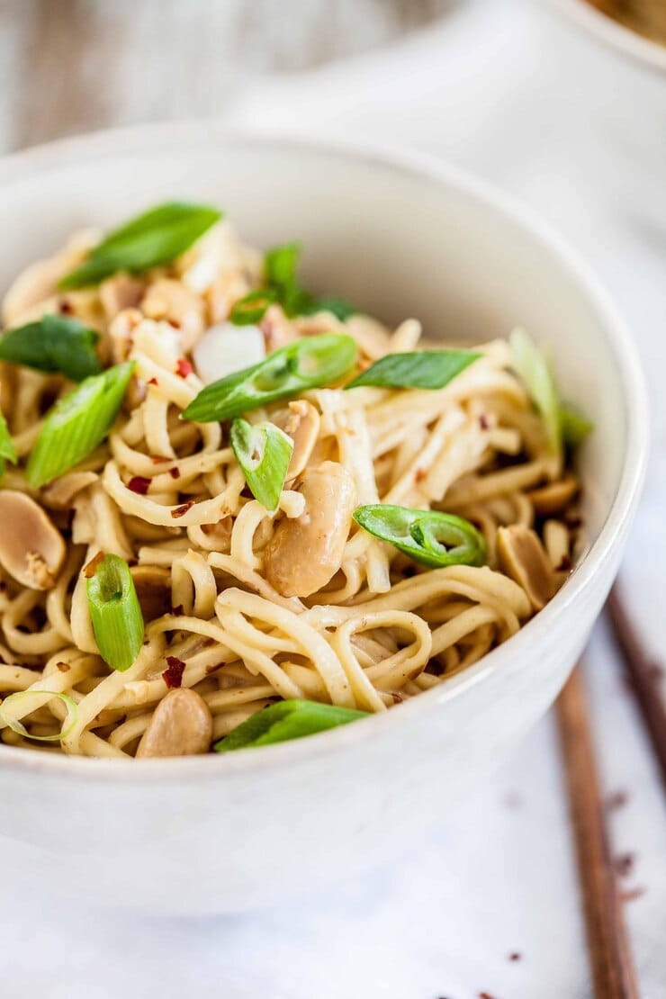 Spicy Thai Peanut Chicken Noodles